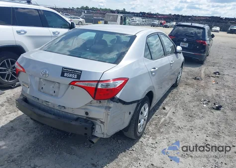 2015 Toyota Corolla L из США, поврежденный, VIN 2T1BURHE0FC437562